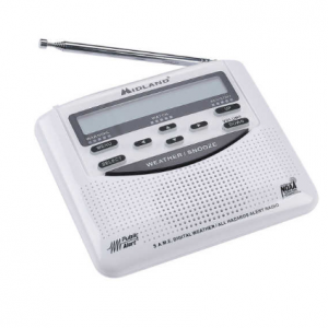 Midland® Model WR-120 S.A.M.E. Weather/All-Hazards Alert Monitor with Alarm Clock